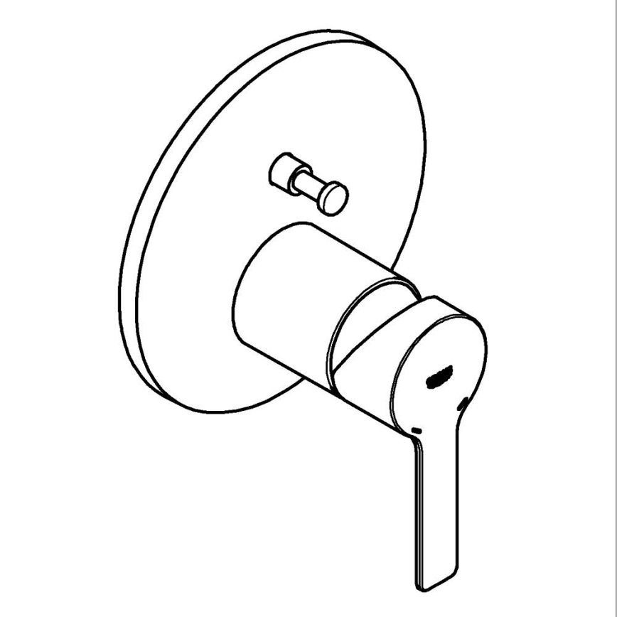 GROHE 24064001 - LINEARE maišytuvas, blizgus chromas