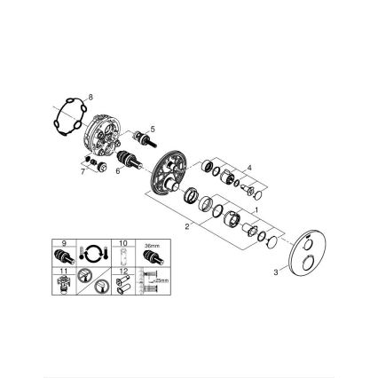 GROHE 24075000 – GROHTHERM termostatinis dušo maišytuvas, blizgus chromas
