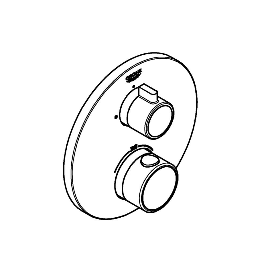 GROHE 24075000 – GROHTHERM termostatinis dušo maišytuvas, blizgus chromas