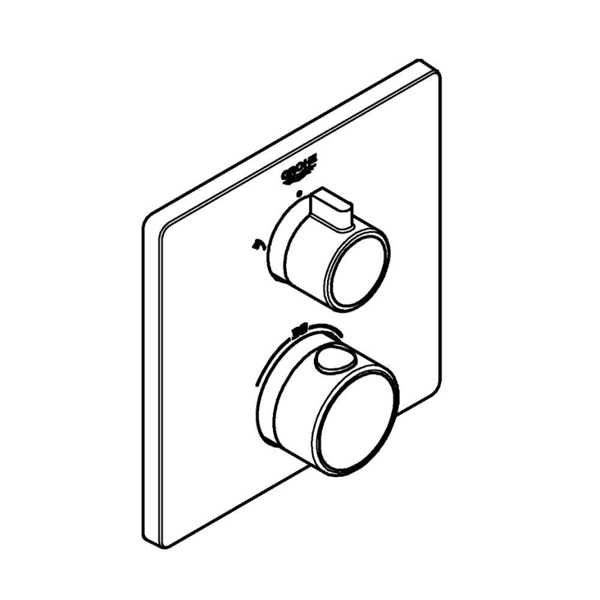 GROHE 24079000 - GROHTHERM termostatinis dušo maišytuvas, blizgus chromas