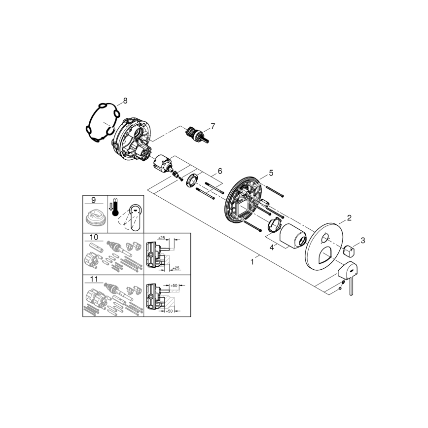 GROHE 24093003 - Maišytuvas PLUS blizgus chromas