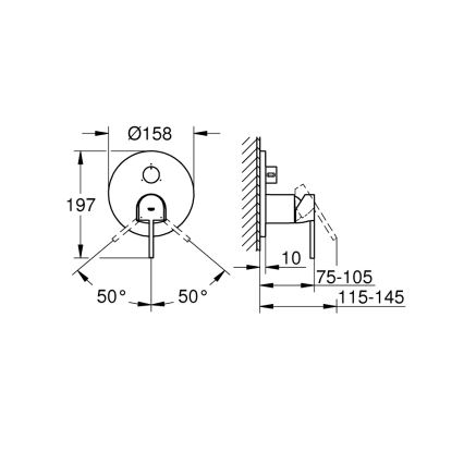 GROHE 24093003 - Maišytuvas PLUS blizgus chromas