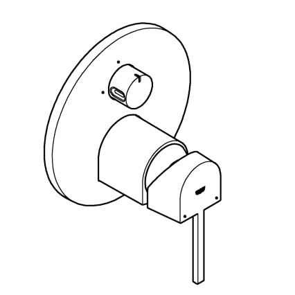 GROHE 24093003 - Maišytuvas PLUS blizgus chromas