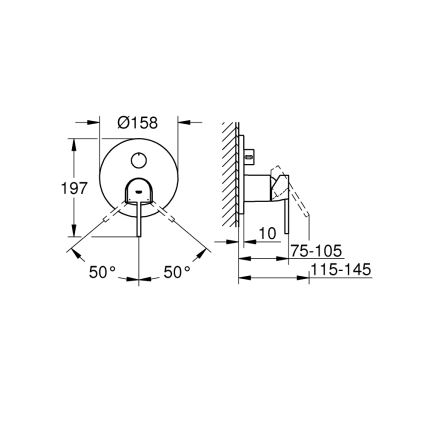 GROHE 24093003 - Maišytuvas PLUS blizgus chromas