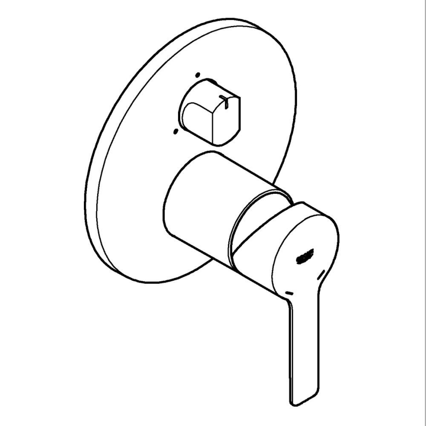 GROHE 24095001 - Maišytuvas LINEARE, blizgus chromas