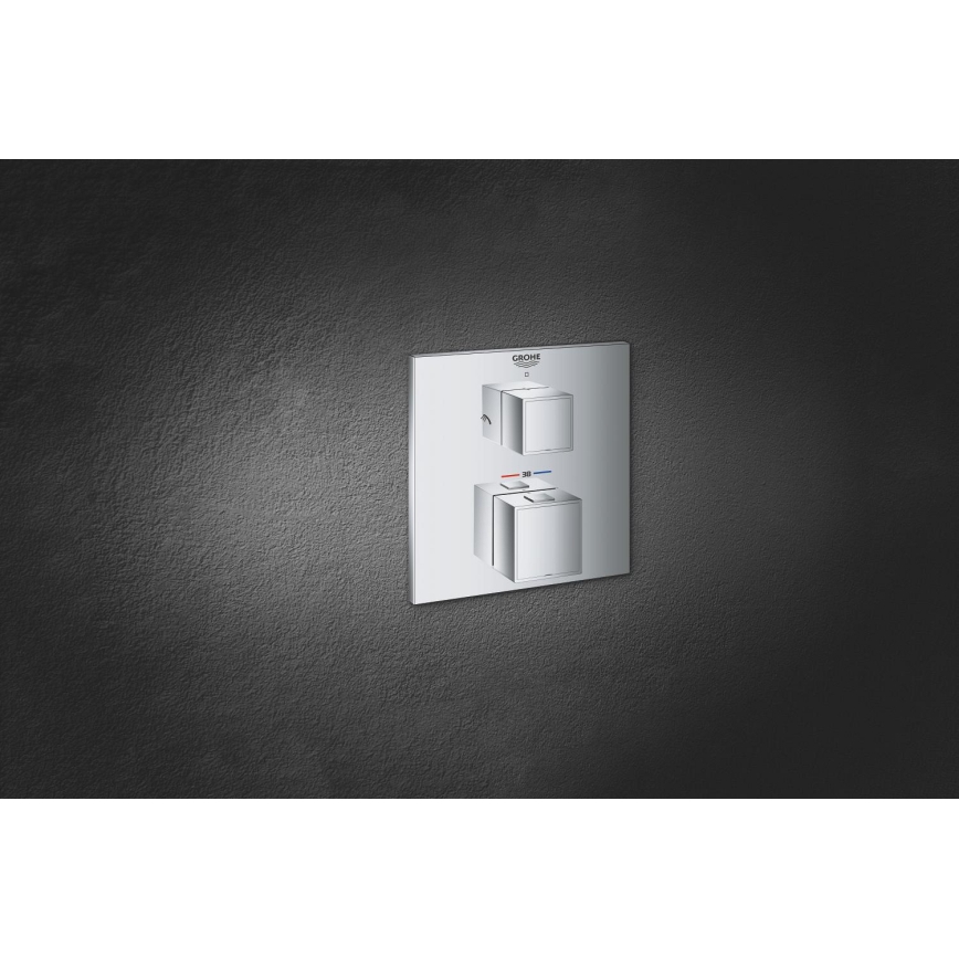 GROHE 24154000 - Termostatinis maišytuvas GROHTHERM CUBE blizgus chromas