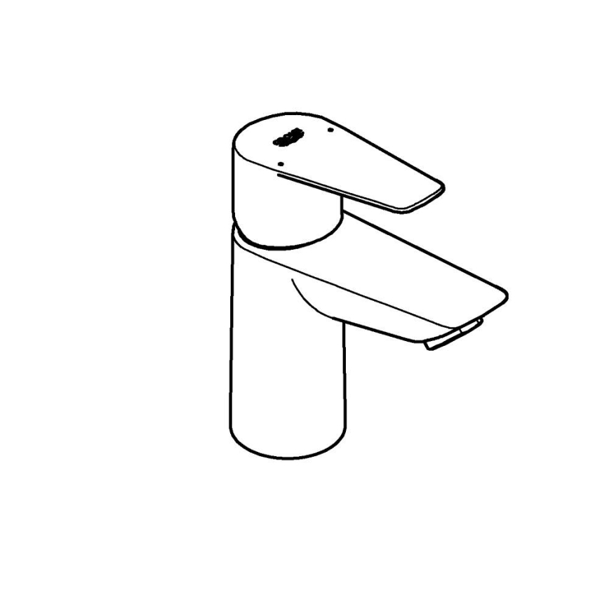 GROHE 24199001 - Praustuvo maišytuvas START EDGE DN 15 blizgus chromas