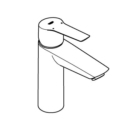 GROHE 242042432 - praustuvo maišytuvas START, M dydis, juodas