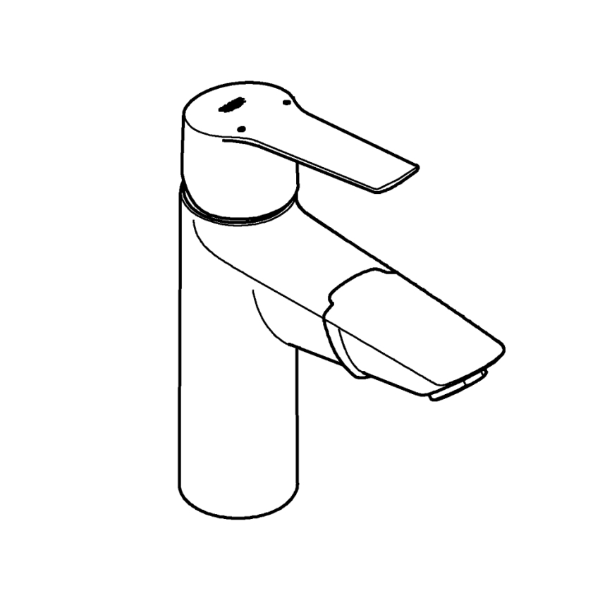 GROHE 24205003 – START praustuvo maišytuvas DN 15, M dydis, blizgus chromas