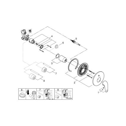 GROHE 24336001 - Vonios maišytuvas SWIFT DN 15, blizgus chromas