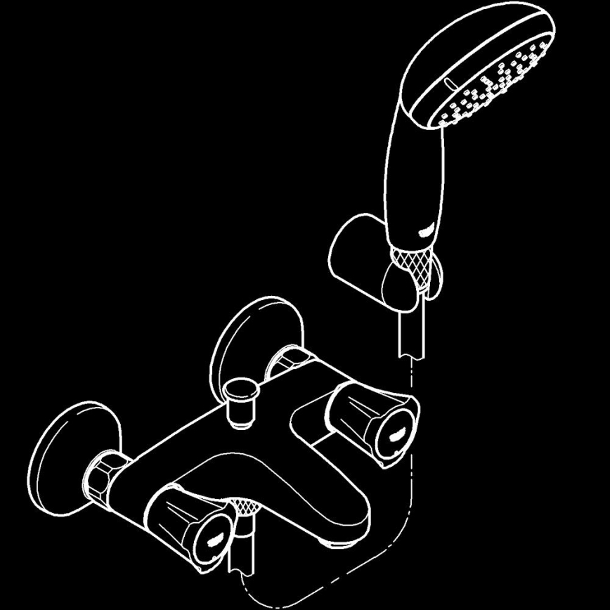 GROHE 2546010A - vonios maišytuvas COSTA L DN 15 blizgus chromas