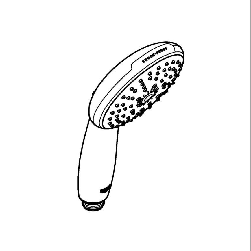 GROHE 26031001 - Rankinė dušo galvutė VITALIO START 110 O 110 mm blizgus chromas