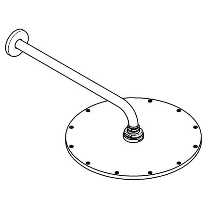 GROHE 26066DC0 - Lietaus dušo galvutė RAINSHOWER COSMOPOLITAN 310 380 mm iš nerūdijančio plieno