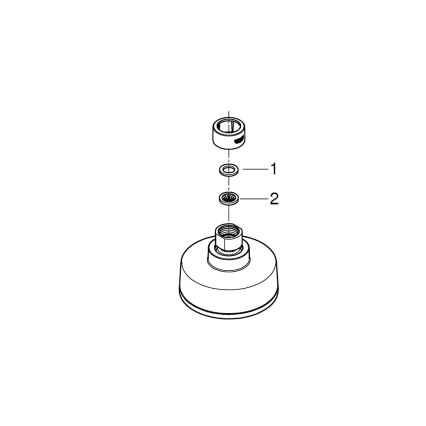 GROHE 26366001 - Dušo galvutė RAINSHOWER 210 mm blizgus chromas