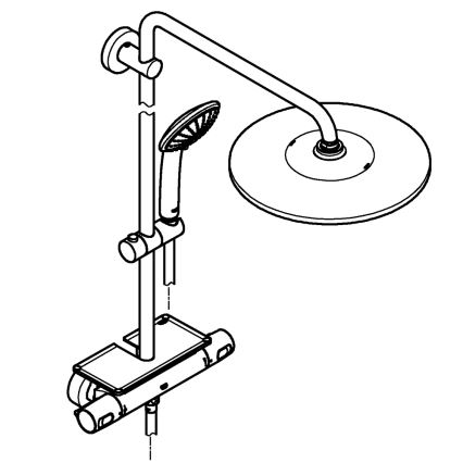 GROHE 26401001 - Dušo sistema VITALIO JOY SYSTEM 310, blizgus chromas