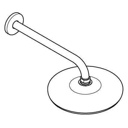 GROHE 26412000 - dušo galvutė TEMPESTA 210, 286 mm, blizgus chromas