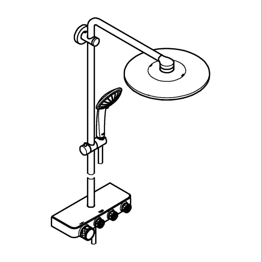 GROHE 26507000 - Dušo sistema EUPHORIA SMARTCONTROL 310 DUO blizgus chromas