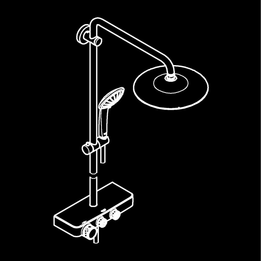 GROHE 26509000 - Dušo sistema EUPHORIA SMARTCONTROL 260 mm blizgus chromas