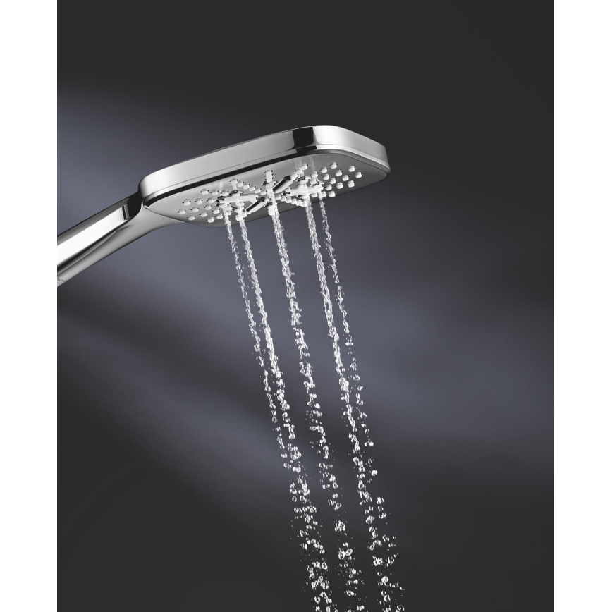 GROHE 26550000 - rankinė dušo galvutė RAINSHOWER SMARTACTIVE 130 CUBE, blizgus chromas