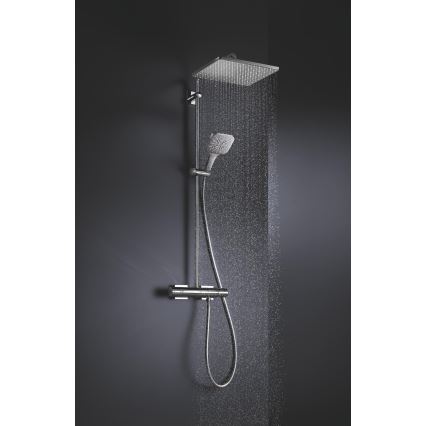 GROHE 26550000 - rankinė dušo galvutė RAINSHOWER SMARTACTIVE 130 CUBE, blizgus chromas