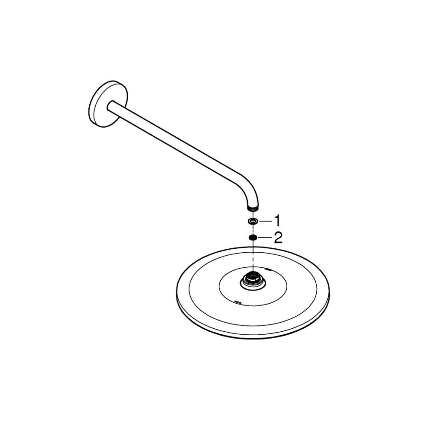 GROHE 26557000 - RAINSHOWER 310 422 mm dušo galvos rinkinys, poliruotas chromas