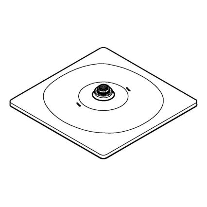 GROHE 26568000 - Viršutinė dušo galvutė RAINSHOWER MONO 310 CUBE 310 × 310 mm chromas