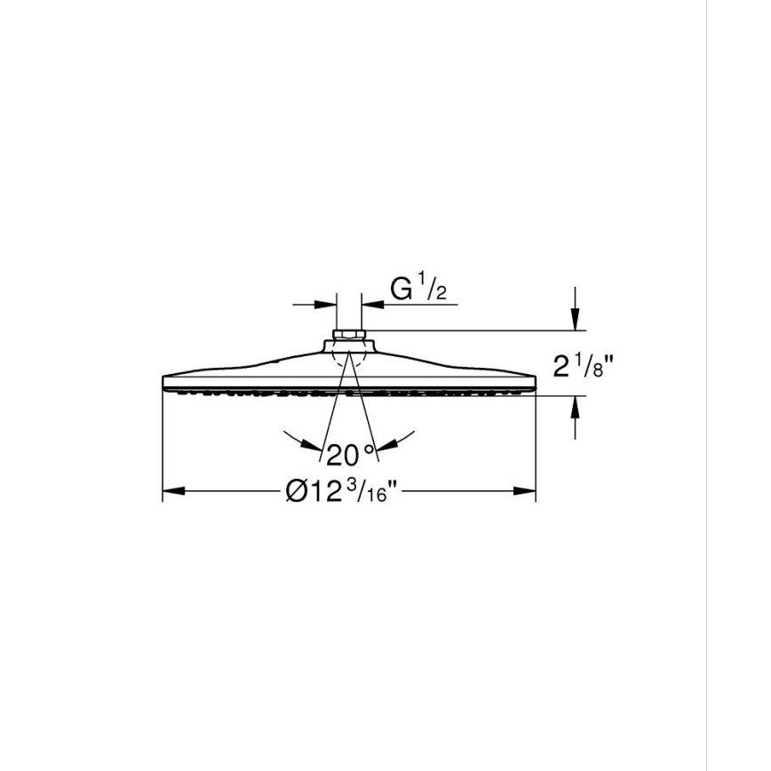 GROHE 26569000 - RAINSHOWER 310 mm viršutinė dušo galvutė, blizgus chromas