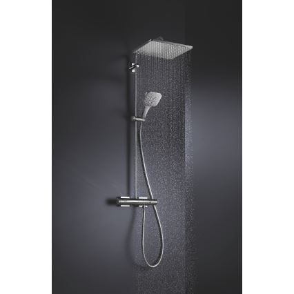 GROHE 26582000 - Rankinė dušo galvutė RAINSHOWER SMARTACTIVE 130 CUBE blizgus chromas