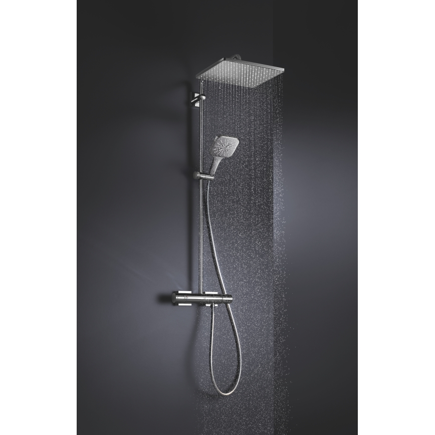 GROHE 26582000 - Rankinė dušo galvutė RAINSHOWER SMARTACTIVE 130 CUBE blizgus chromas