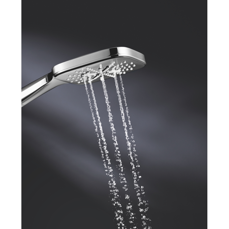 GROHE 26582000 - Rankinė dušo galvutė RAINSHOWER SMARTACTIVE 130 CUBE blizgus chromas