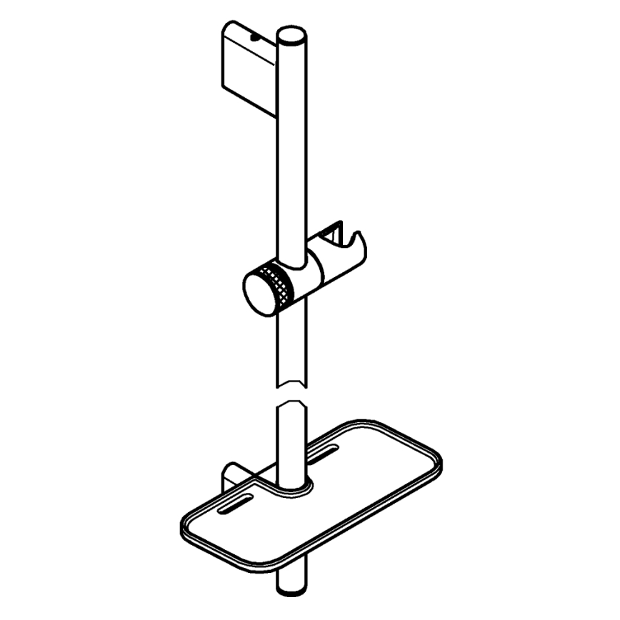 GROHE 26603DC0 - Dušo strypas RAINSHOWER SMARTACTIVE 900 mm matinis chromas