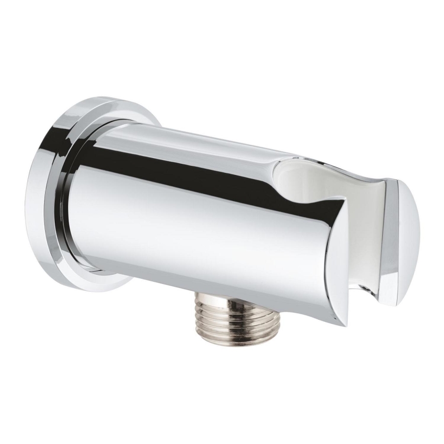 GROHE 26658000 - Sieninė jungtis su integruotu dušo laikikliu O 48 mm chromuota