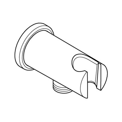 GROHE 26658000 - Sieninė jungtis su integruotu dušo laikikliu O 48 mm chromuota