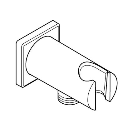 GROHE 26659000 - Sieninė jungtis su dušo laikikliu RAINSHOWER 48 × 48 mm, chromuota
