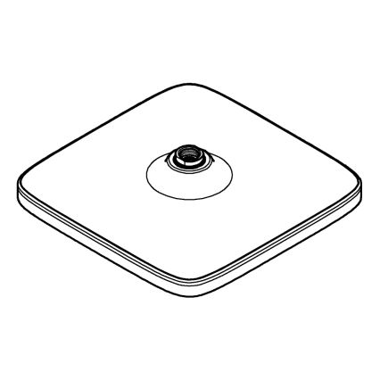 GROHE 26695000 - Viršutinė dušo galvutė VITALIO COMFORT 250 × 250 mm blizgus chromas