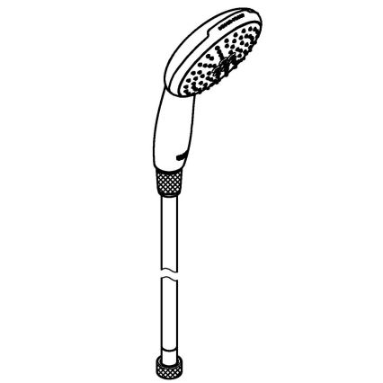 GROHE 2696010E - Rankinė dušo galvutė VITALIO START 110, 110 mm, blizgus chromas