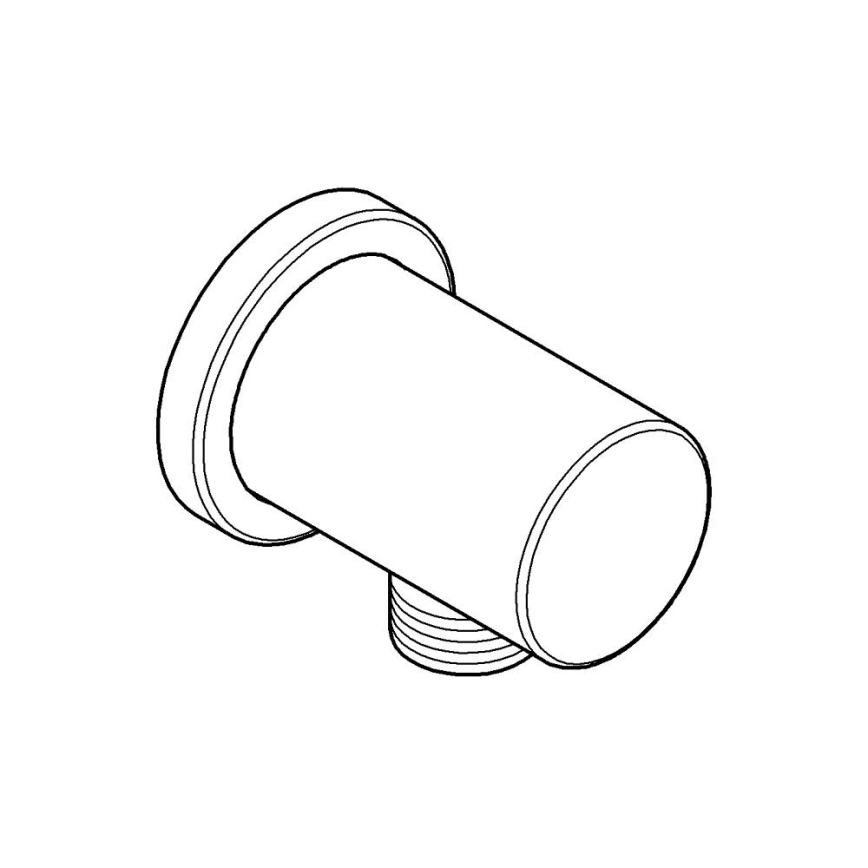 GROHE 27057AL0 - Sieninė alkūnė RAINSHOWER DN 15 grafitas