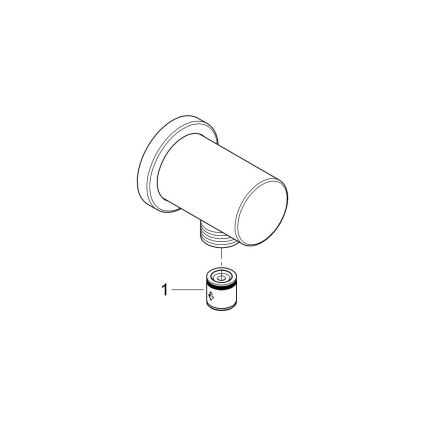 GROHE 27057DL0 - Sieninė RAINSHOWER alkūnė DN 15, šlifuoto vario