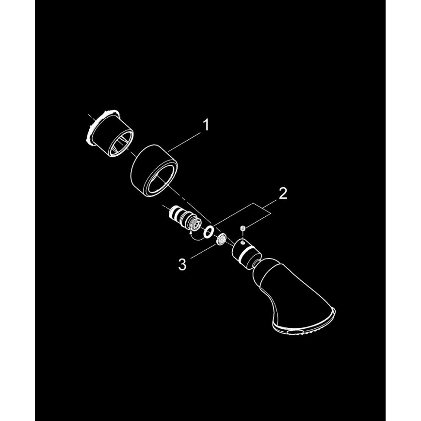 GROHE 27062000 - Viršutinė dušo galvutė RELEXA 100 Five 95 mm, blizgus chromas