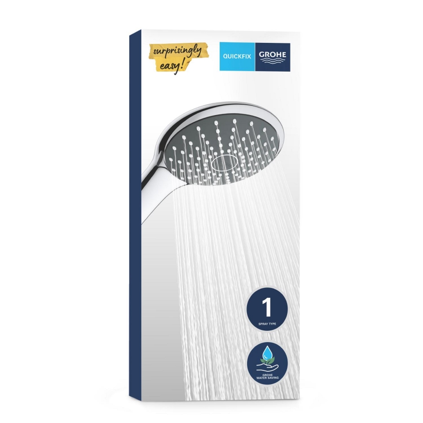 GROHE 27316000 - Rankinė dušo galvutė VITALIO JOY 110 mm, blizgus chromas