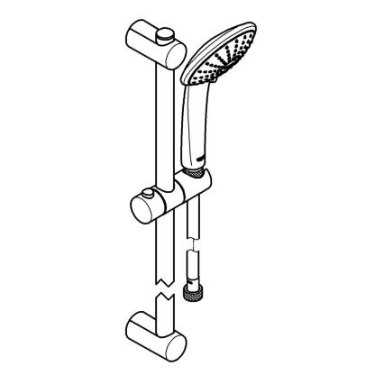 GROHE 27326000 - dušo komplektas VITALIO JOY 600 mm, blizgus chromas