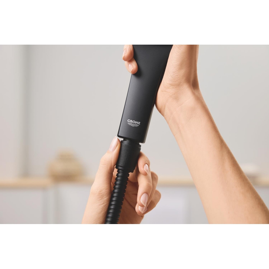 GROHE 27502KS1 - Dušo žarna VITALIOFLEX METAL LONG-LIFE 1500 mm juoda