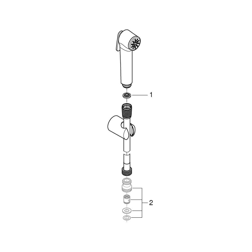 GROHE 27513DA1 - Rankinis bidetinis purkštuvas TEMPESTA-F TRIGGER SPRAY 30 auksinis