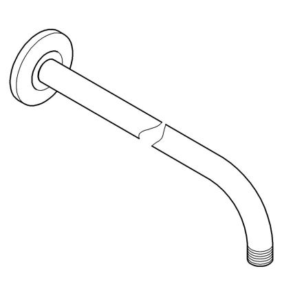 GROHE 27851000 - TEMPESTA dušo laikiklis 400 mm, blizgus chromas