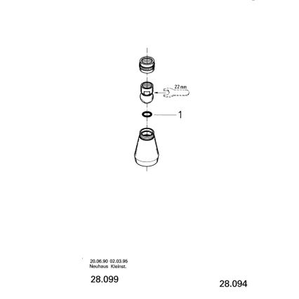 GROHE 28094000 - 50 mm dušo galvutė, blizgus chromas