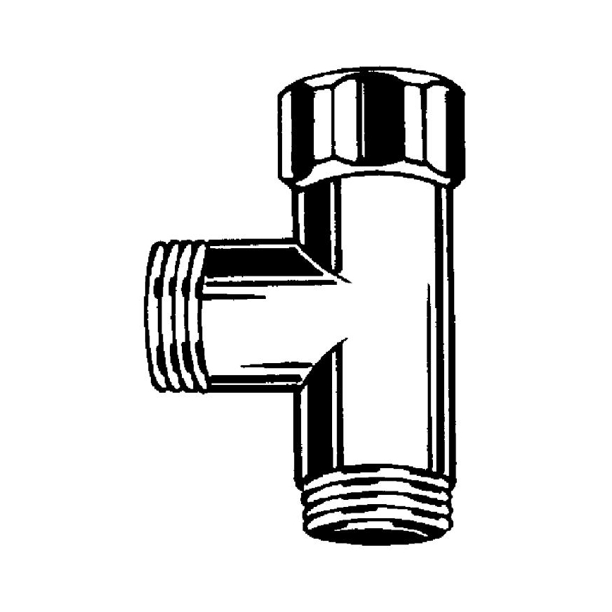 GROHE 28874000 - T-jungtis DN 15, blizgus chromas