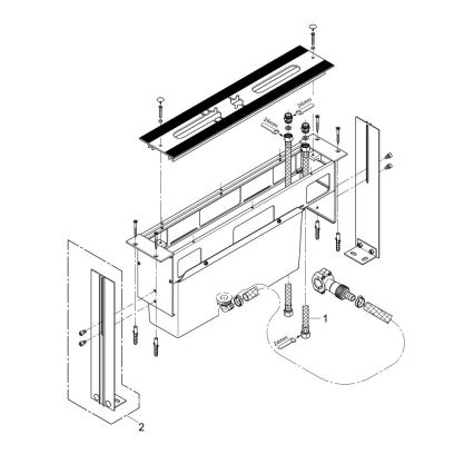 GROHE 29037000 - Montavimo korpusas vonios maišytuvui, skirtas 45 mm skylei, blizgus chromas