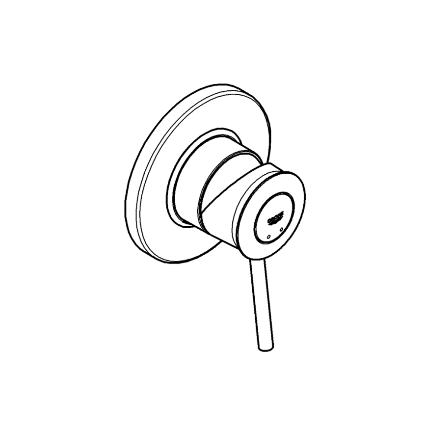 GROHE 29048000 - Dušo maišytuvas BAUCLASSIC blizgus chromas