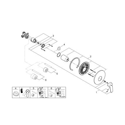 GROHE 29116000 - Dušo maišytuvas START FLOW blizgus chromas