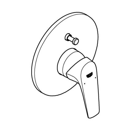 GROHE 29117000 - Vonios maišytuvas LINEARE blizgus chromas